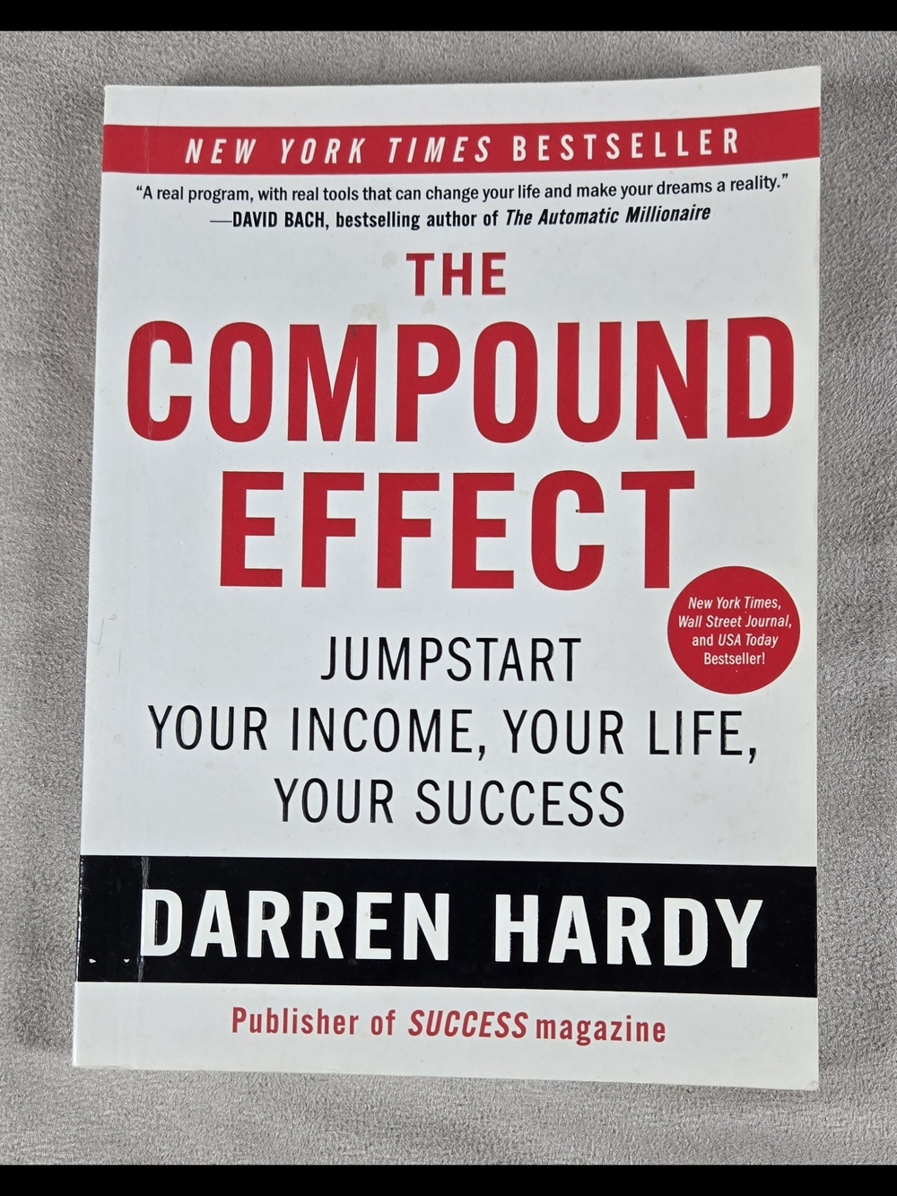 The Compound Effect by Darren Hardy - White & Red Cover